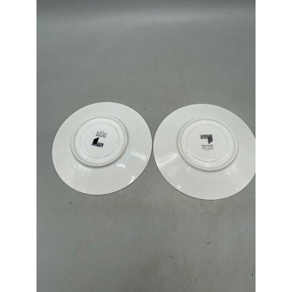 set of 2 cordon bleu registered fine China solitaire 610 saucer plate READ - Picture 3 of 4